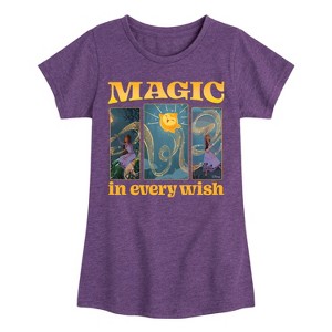 Girls' - Disney - Magic In Every Wish Fitted Short Sleeve Graphic T-Shirt - 1 of 4