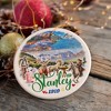 Breathtaking Stanley Mountain Town Ornament, Idaho Wilderness Christmas Gift and Scenic Lakeside Souvenir Oval 3 - 4 of 4
