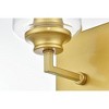 Elegant Lighting Ronnie 1 light Brass and Clear Bath Sconce - 4 of 4
