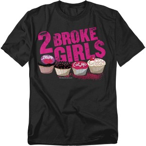 2 Broke Girls Cupcakes Adult T-Shirt - 1 of 4