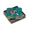 Sara Miller Woodland Tales Coasters, Set of 4 - Decorative Cork Coasters with Winter Animal Scenes for Festive Table Settings - 3 of 4