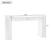 Black Console Table with Pine Veneer and Vertical Fluted Design,Modern Entryway Accent Table with Drawers–The Pop Home - 4 of 4