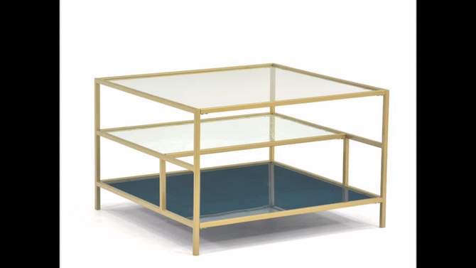 Coral Cape Coffee Table Satin Gold - Sauder, 2 of 12, play video