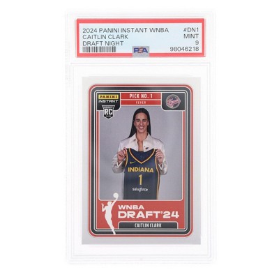 Toynk WNBA 2024 Panini Instant Caitlin Clark Draft Night #DN1 Rookie Card | PSA 9