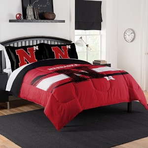 Sweet Home Collection NCAA Nebraska Cornhuskers Comforter & Pillow Sham Set - 1 of 3