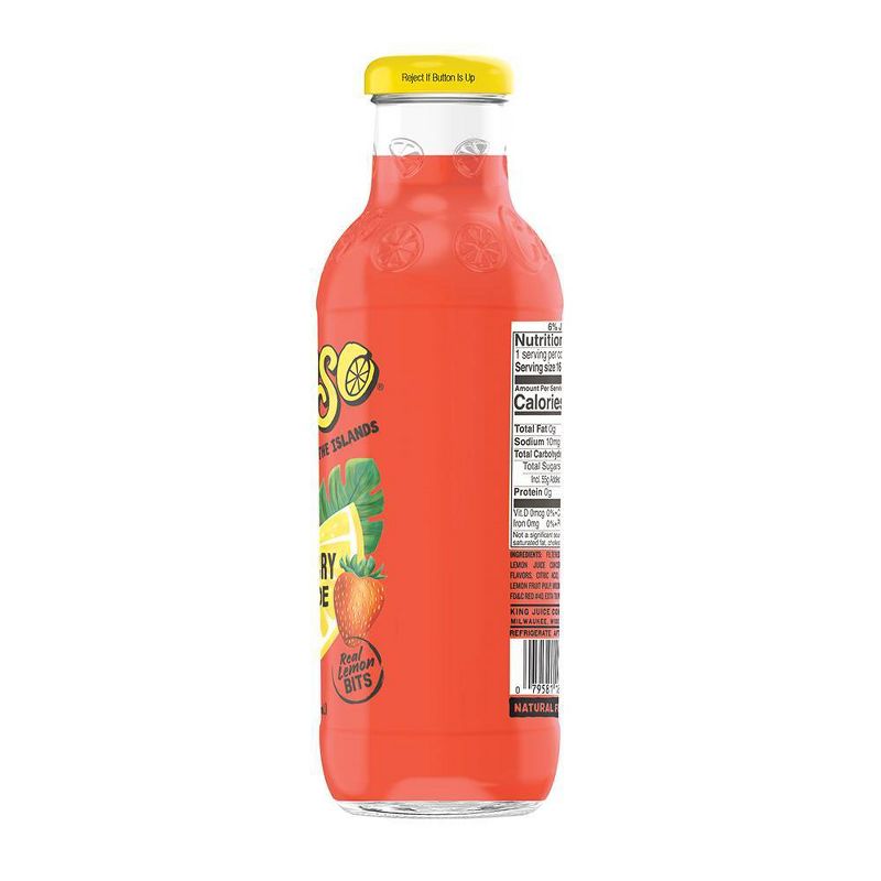 Calypso Strawberry Lemonade - 16 fl oz Glass Bottle, 4 of 5