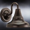 Urban Ambiance Luxury Industrial Outdoor Wall Sconce 8.25''H x 8''W,  Olde Bronze Finish,  Pittsburgh Collection, UHP1360 - 4 of 4