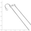 Black Bow Jewelry 1.2mm Sterling Silver Adjustable Solid D/C Rope Chain Necklace - 2 of 4