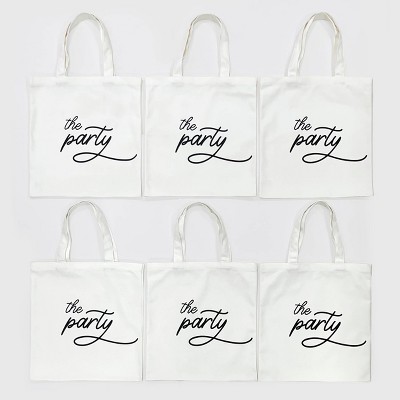 6ct Canvas Totes The Party - Bullseye's Playground™