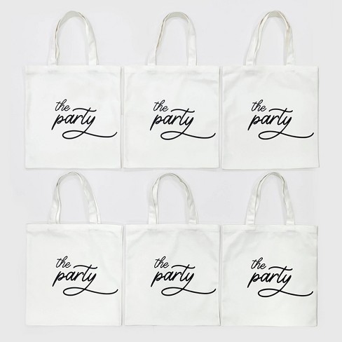 6ct Canvas Totes The Party - Bullseye's Playground™ - image 1 of 4