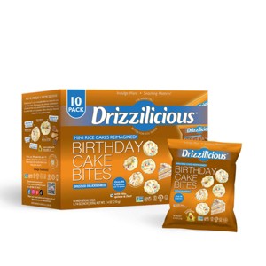 Drizzilicious Drizzled Mini Rice Cakes Birthday Cake Multipack