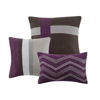 California King Purple Microfiber Comforter Set