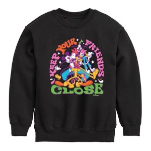 Boys' - Disney - Mickey & Friends Graphic Long Sleeve Fleece Sweatshirt - 1 of 4