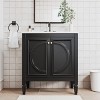 PexFix Black Bathroom Vanity Set with Arched Mirror 30 Inch Single Sink Vanity Cabinet with Soft-Close Doors & Drawers for Bathroom Storage and Décor - 4 of 4