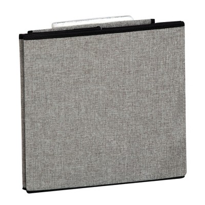 Gray Foldaway Cat Condo with Cushioned Platform and Scratching Post