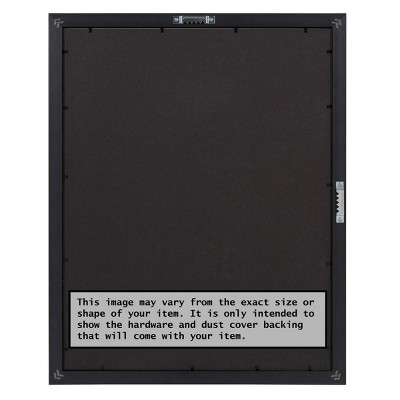 17" x 20" Satin White Wood Wall Picture Frame