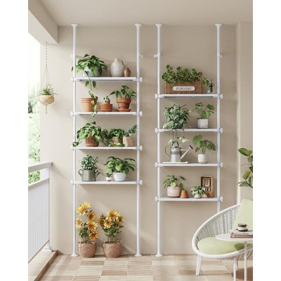 Pearl White Adjustable Over-the-Toilet Storage Shelf