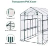 Orieon Walk-In Greenhouse 85"x56"x77" for Outdoor Gardening, 6 Shelves, UV-Resistant, Weatherproof with Mesh Vent. - 3 of 4