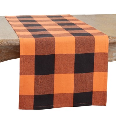 Saro Lifestyle Saro Lifestyle Dining Table Runner With Buffalo Plaid Design