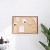Merrick Lane Cork Display Board with Wooden Frame and Push Pins - 4 of 4