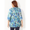 Catherines Women's Plus Size Bejeweled Pleated Blouse - 3 of 4