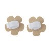 Unique Bargains Faux Leather Flower Shoelace Charms 1 Pair - 4 of 4