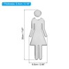 Unique Bargains Self-Adhesive Decor Office Business Women Restroom Sign - 2 of 4