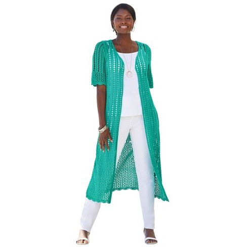 Plus size long sweater on sale duster