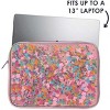 Packed Party Flower Shop Laptop Case; Women and Girls Fashion Computer Sleeve; Trendy Look for Ladies at School, Work, Home and Travel; Pink - 2 of 4