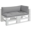 vidaXL Pallet Cushion Set of 3 Grey 100% polyester Large - 3 of 4