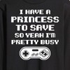 Men's - Instant Message - I Have A Princess To Save Long Sleeve Graphic T-Shirt - 2 of 4