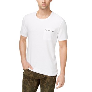 I.N.C International Concepts Mens Zip-Pocket Basic T-Shirt, White, Small - 1 of 1