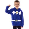 Seven Times Six The Power Rangers Boys Mesh Face Covering Full-Zip Costume Hoodie - image 2 of 4