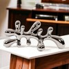HomeRoots 7" Silver Metal Tabletop Sculpture - 2 of 4