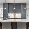 LNC Quoridan Polished Gold Pendant Lights Seeded Glass Linear LED Kitchen Island Light - image 4 of 4