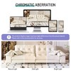 TiramisuBest 104.7" Modern 4-Seat Cloud Sofa,Tufted Chenille Couch with Metal Legs & 2 Pillows for Living, Bedroom, Apartment,Beige - 4 of 4