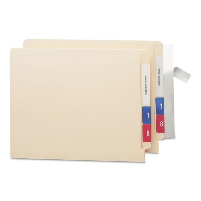 Smead Seal & View File Folder Label Protector Clear Laminate 8 x 1-11/16 100/Pack 67608