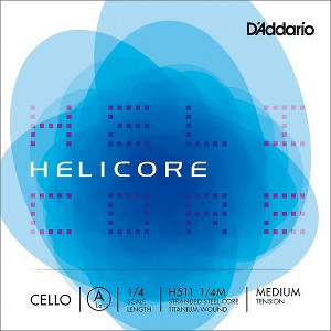 D'Addario Helicore Series Cello A String 1/4 Size - 1 of 2