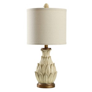 Mini Ardichoke Table Lamp Distressed Light Beige - StyleCraft - 1 of 4