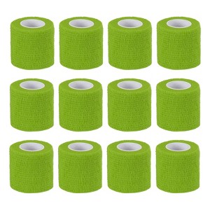 Unique Bargains Self-Adhesive Elastic Breathable Athletic Tapes 12 Rolls 2" x 177" - 1 of 4