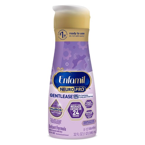 Enfamil Gentlease Ready To Use Bottles - 8 Fl Oz Each/6ct : Target