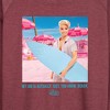 Women's - Barbie - Ken My Job Is Beach Lightweight French Terry Wide Neck Long Sleeve Shirt - 2 of 4