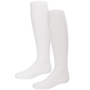 Memoi Girls' 2 Pair Pack Butterfly Opaque Tights - 1 of 3