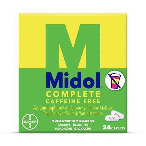 Midol Complete Menstrual Pain Relief Acetaminophen Caplets, 24 CT