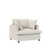 YOOCOZZ Chenille Upholstered Sofa with Skirt-edged Cushions and 2 Pillows - 4 of 4