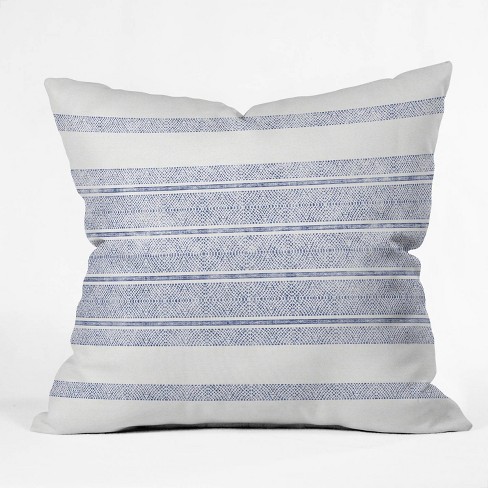 Jacobean Square Throw Pillow Blue - Threshold™ : Target