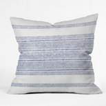 26"x26" Holli Zollinger Capri Stripes Square Throw Pillow Blue - Deny Designs