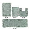 Shaggy Border Collection 4-Piece Bath Rug Set 100% Cotton Tufted Weave Ruffle Border Pattern Bathroom Rug for Machine Washable Bathmat - 2 of 4
