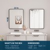 Keonjinn Framed Wall Mirror, Modern Rectangular Bathroom Vanity Mirror, Wall Mounted - 3 of 4
