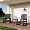 GustoWave Outdoor Side Table 18 x 15 inch,  2-Tier Patio Side Tables for Outside, All-Weather End Table for Patio Pool Deck - 2 of 4
